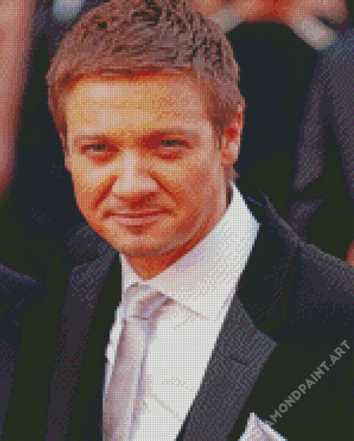 American Actor Jeremy Renner Diamond Painting