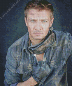 American Jeremy Renner Diamond Painting