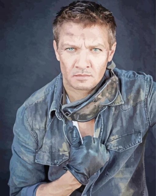 American Jeremy Renner Diamond Painting