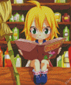 Anime Girl In Apothecary Diamond Painting