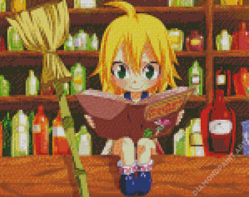 Anime Girl In Apothecary Diamond Painting