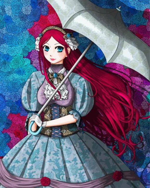 Anime Noble Lady Diamond Painting