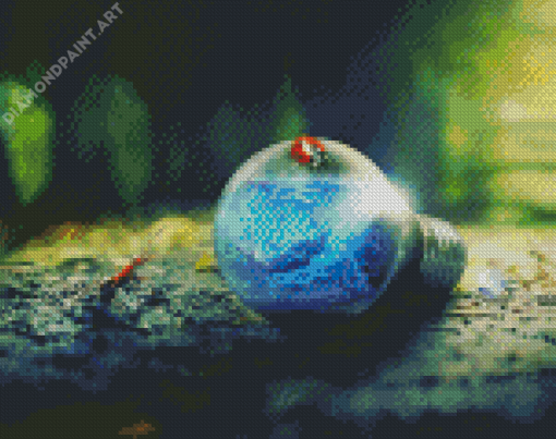 Ant And Ladybug On Light Bulb Diamond Painting