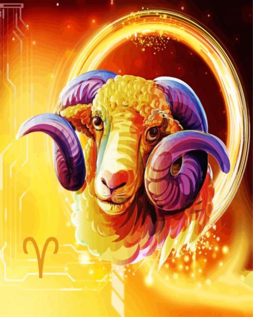 Aries Sign Diamond Painting