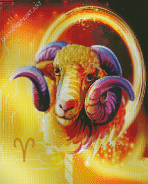 Aries Sign Diamond Painting