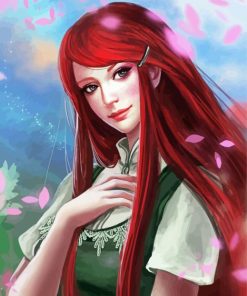 Beautiful Uzumaki Kushina Diamond Painting