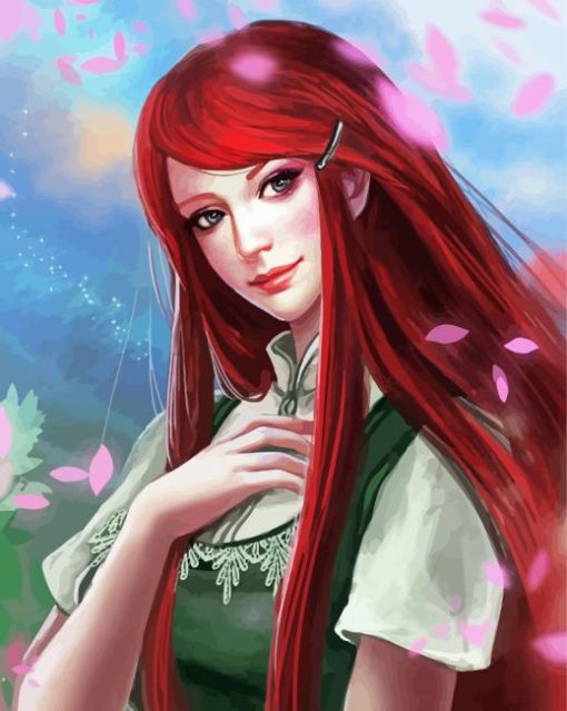 Beautiful Uzumaki Kushina Diamond Painting