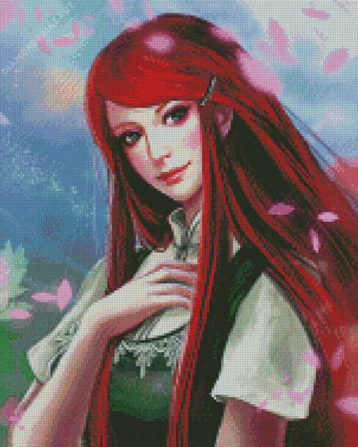 Beautiful Uzumaki Kushina Diamond Painting