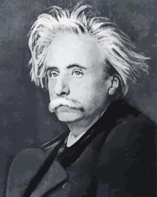 Black And White Edvard Grieg Diamond Painting