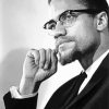 Black And White Malcolm X Diamond Painting