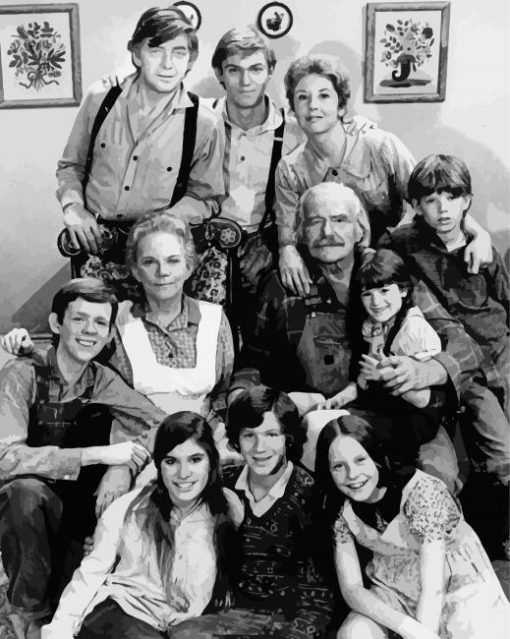 Black And White The Waltons Diamond Painting