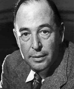 Black And White British Writer C S Lewis 5D Diamond Painting