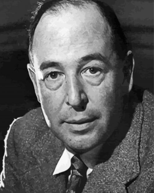 Black And White British Writer C S Lewis 5D Diamond Painting