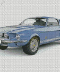 Blue Mustang Car 1967 Diamond Painting