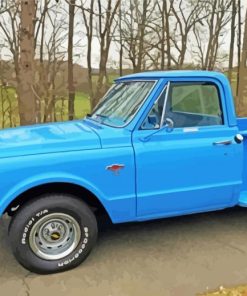 Blue Trucks 1967 Chevy Stepside 5D Diamond Painting