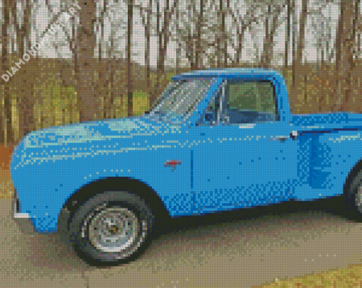 Blue Trucks 1967 Chevy Stepside 5D Diamond Painting