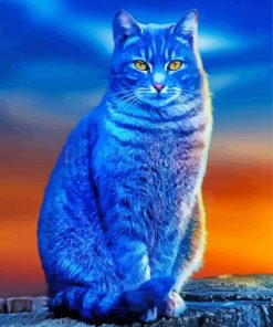 Blue Cat 5D Diamond Painting