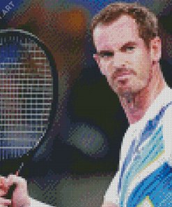 British Tennis Player Andy Murray Diamond Painting