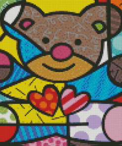 Britto Hearts Bear 5D Diamond Painting