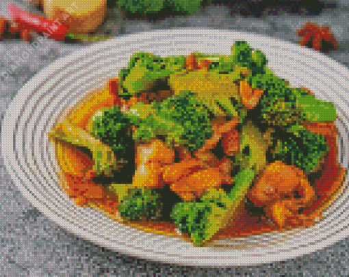 Broccoli Dish 5D Diamond Painting