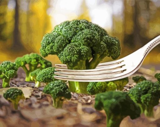 Broccoli Vegetable 5D Diamond Painting