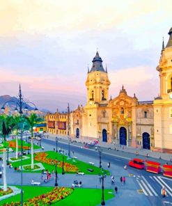 Cathedral Lima Peru Diamond Painting