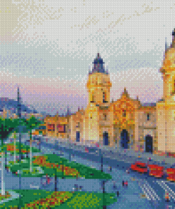 Cathedral Lima Peru Diamond Painting