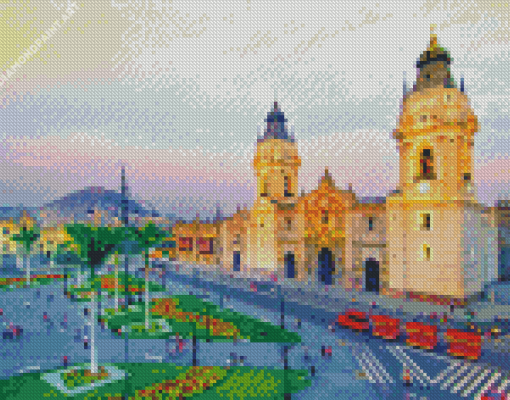 Cathedral Lima Peru Diamond Painting