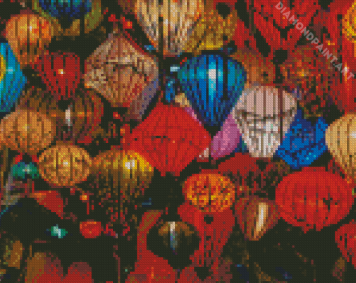 Colorful Paper Lanterns Diamond Painting