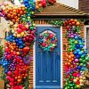 Colorful Christmas Door Ways Diamond Painting