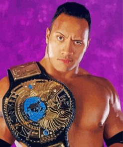 Cool WWF The Rock Diamond Painting