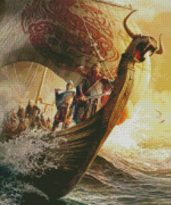 Cool Viking Vessel Diamond Painting