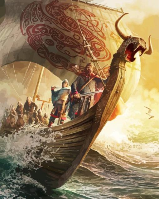 Cool Viking Vessel Diamond Painting