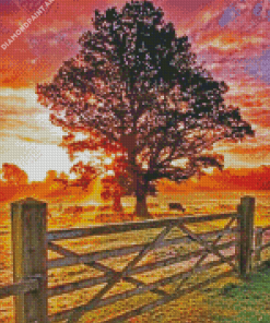 Country Sunset Diamond Painting