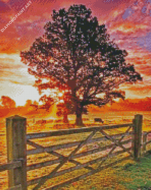 Country Sunset Diamond Painting