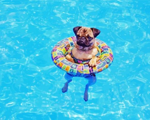 Cute Dogs Pool Diamond Painting