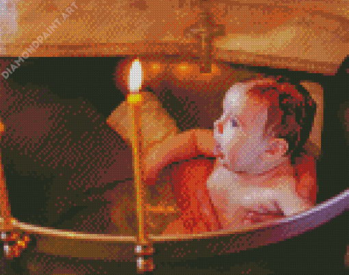 Cute Baby Baptism Diamond Painting