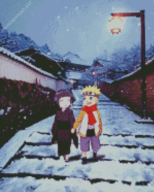 Cute Baby Naruto X Hinata Diamond Painting