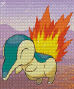 Cyndaquil Pokemon Diamond Painting