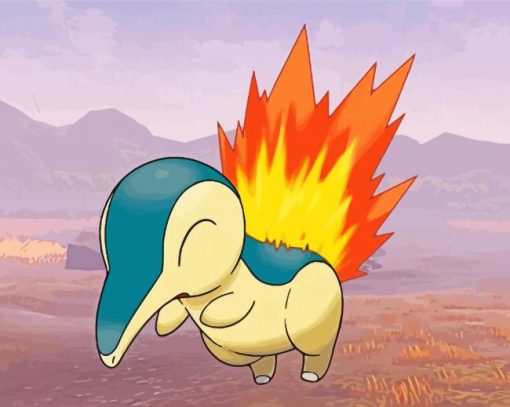 Cyndaquil Pokemon Diamond Painting