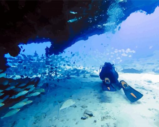 Diving The Canary Islands Diamond Painting