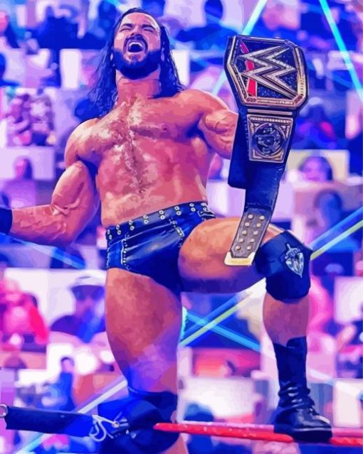 Drew McIntyre WWE Champion Diamond Painting