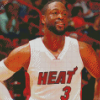 Dwyane Wade Basketball Scaled Diamond painting