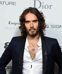 English Comedian Russell Brand Diamond Painting