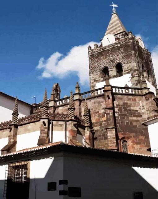 Funchal Buildings Diamond Painting