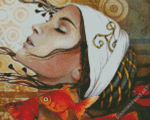 Girl With Fish By Sophie Wilkins Diamond Painting