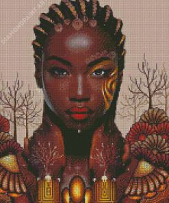 Gorgeous Black Lady Diamond Painting