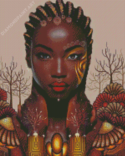 Gorgeous Black Lady Diamond Painting