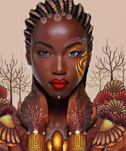 Gorgeous Black Lady Diamond Painting