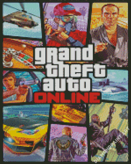 Grand Theft Auto Game Diamond Painting